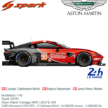Modelauto 1:43 | Spark S8761 | Aston Martin Vantage AMR LMGTE-AM | GMB Motorsport 2023 #55 - G.Dahlmann-Birch - M.Sørensen - J.Møller Modelauto 1:43 | Spark S8761 | Aston Martin Vantage AMR LMGTE-AM | GMB Motorsport 2023 #55 - G.Dahlmann-Birch - M.Sørensen - J.Møller