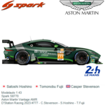 Modelauto 1:43 | Spark S8770 | Aston Martin Vantage AMR | D'Station Racing 2023 #777 - C.Stevenson - S.Hoshino - T.Fujii Modelauto 1:43 | Spark S8770 | Aston Martin Vantage AMR | D'Station Racing 2023 #777 - C.Stevenson - S.Hoshino - T.Fujii