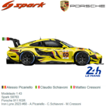 Modelauto 1:43 | Spark S8763 | Porsche 911 RSR | Iron Lynx 2023 #60 - A.Picariello - C.Schiavoni - M.Cressoni Modelauto 1:43 | Spark S8763 | Porsche 911 RSR | Iron Lynx 2023 #60 - A.Picariello - C.Schiavoni - M.Cressoni