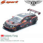 Modelauto 1:18 | Spark 18SA003 | Bentley Continental GT3 2015 #18 - A.Fong Modelauto 1:18 | Spark 18SA003 | Bentley Continental GT3 2015 #18 - A.Fong