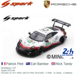 Modelauto 1:87 | Spark 87S144 | Porsche GT 911 RSR LMGTE-PRO 2018 #93 - P.Pilet - N.Tandy - E.Bamber Modelauto 1:87 | Spark 87S144 | Porsche GT 911 RSR LMGTE-PRO 2018 #93 - P.Pilet - N.Tandy - E.Bamber