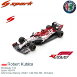 Modelauto 1:18 | Spark 18S479 | Alfa Romeo Racing ORLEN C39 2020 #88 - R.Kubica Modelauto 1:18 | Spark 18S479 | Alfa Romeo Racing ORLEN C39 2020 #88 - R.Kubica