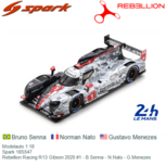Modelauto 1:18 | Spark 18S547 | Rebellion Racing R13 Gibson 2020 #1 - B.Senna - N.Nato - G.Menezes Modelauto 1:18 | Spark 18S547 | Rebellion Racing R13 Gibson 2020 #1 - B.Senna - N.Nato - G.Menezes