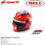 Helm 1:5 | Spark 5HF051 | Bell Helmet | Scuderia Alfa Romeo 2020 - R.Kubica Helm 1:5 | Spark 5HF051 | Bell Helmet | Scuderia Alfa Romeo 2020 - R.Kubica