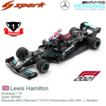 Modelauto 1:18 | Spark 18S599 | Mercedes AMG Petronas F1 W12 E-Performance 2021 #44 - L.Hamilton Modelauto 1:18 | Spark 18S599 | Mercedes AMG Petronas F1 W12 E-Performance 2021 #44 - L.Hamilton