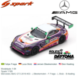 Modelauto 1:64 | Spark Y185 | Mercedes AMG GT3 2019 #33 - J.Bleekemolen - F.Fraga - L.Stolz - B.Keating Modelauto 1:64 | Spark Y185 | Mercedes AMG GT3 2019 #33 - J.Bleekemolen - F.Fraga - L.Stolz - B.Keating
