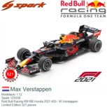 Modelauto 1:12 | Spark 12S030 | Red Bull Racing RB16B Honda 2021 #33 - M.Verstappen Modelauto 1:12 | Spark 12S030 | Red Bull Racing RB16B Honda 2021 #33 - M.Verstappen