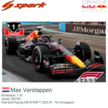 Modelauto 1:18 | Spark 18S764 | Red Bull Racing RB18 RBPT 2022 #1 - M.Verstappen Modelauto 1:18 | Spark 18S764 | Red Bull Racing RB18 RBPT 2022 #1 - M.Verstappen