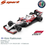 Modelauto 1:18 | Spark 18S607 | Alfa Romeo F1 C41 ORLEN 2021 - K.Raikkonen Modelauto 1:18 | Spark 18S607 | Alfa Romeo F1 C41 ORLEN 2021 - K.Raikkonen