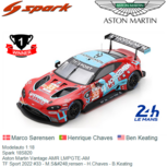 Modelauto 1:18 | Spark 18S820 | Aston Martin Vantage AMR LMPGTE-AM | TF Sport 2022 #33 - M.Sørensen - H.Chaves - B.Keating Modelauto 1:18 | Spark 18S820 | Aston Martin Vantage AMR LMPGTE-AM | TF Sport 2022 #33 - M.Sørensen - H.Chaves - B.Keating