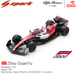 Modelauto 1:64 | Spark Y261 | Alfa Romeo Team ORLEN C42 2022 #24 - Z.GuanYu Modelauto 1:64 | Spark Y261 | Alfa Romeo Team ORLEN C42 2022 #24 - Z.GuanYu