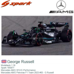 Modelauto 1:18 | Spark 18S877 | Mercedes AMG W14 E-Performance | Mercedes-AMG Petronas F1 Team 2023 #63 - G.Russell Modelauto 1:18 | Spark 18S877 | Mercedes AMG W14 E-Performance | Mercedes-AMG Petronas F1 Team 2023 #63 - G.Russell