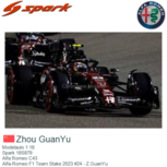 Modelauto 1:18 | Spark 18S879 | Alfa Romeo C43 | Alfa-Romeo F1 Team Stake 2023 #24 - Z.GuanYu Modelauto 1:18 | Spark 18S879 | Alfa Romeo C43 | Alfa-Romeo F1 Team Stake 2023 #24 - Z.GuanYu