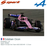 Modelauto 1:18 | Spark 18S883 | Alpine Formula One Team A523 2023 #31 - E.Ocon Modelauto 1:18 | Spark 18S883 | Alpine Formula One Team A523 2023 #31 - E.Ocon