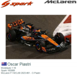 Modelauto 1:18 | Spark 18S889 | McLaren F1 MCL60 2023 #81 - O.Piastri Modelauto 1:18 | Spark 18S889 | McLaren F1 MCL60 2023 #81 - O.Piastri