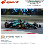 Modelauto 1:18 | Spark 18S890 | Aston Martin AMR23 | Aston-Martin Aramco Cognizant F1 Team 2023 #14 - F.Alonso Modelauto 1:18 | Spark 18S890 | Aston Martin AMR23 | Aston-Martin Aramco Cognizant F1 Team 2023 #14 - F.Alonso