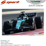 Modelauto 1:18 | Spark 18S891 | Aston Martin AMR23 | Aston-Martin Aramco Cognizant F1 Team 2023 #18 Modelauto 1:18 | Spark 18S891 | Aston Martin AMR23 | Aston-Martin Aramco Cognizant F1 Team 2023 #18
