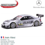 Modelauto 1:43 | Minichamps 400043408 | Mercedes Benz C Klasse | AMG 2004 #8 - J.Alesi Modelauto 1:43 | Minichamps 400043408 | Mercedes Benz C Klasse | AMG 2004 #8 - J.Alesi