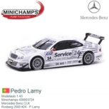 Modelauto 1:43 | Minichamps 430003724 | Mercedes Benz CLK | Rosberg 2000 #24 - P.Lamy Modelauto 1:43 | Minichamps 430003724 | Mercedes Benz CLK | Rosberg 2000 #24 - P.Lamy