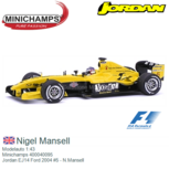 Modelauto 1:43 | Minichamps 400040095 | Jordan EJ14 Ford 2004 #5 - N.Mansell Modelauto 1:43 | Minichamps 400040095 | Jordan EJ14 Ford 2004 #5 - N.Mansell