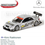 Modelauto 1:43 | Minichamps 400043498 | Mercedes Benz C Klasse | AMG 2004 - K.Raikkonen Modelauto 1:43 | Minichamps 400043498 | Mercedes Benz C Klasse | AMG 2004 - K.Raikkonen