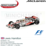 Modelauto 1:43 | Minichamps 530084332 | McLaren MP4-23 Vodafone Mercedes | Mclaren F1 2008 #22 - L.Hamilton Modelauto 1:43 | Minichamps 530084332 | McLaren MP4-23 Vodafone Mercedes | Mclaren F1 2008 #22 - L.Hamilton