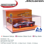 Modelauto 1:43 | Minichamps 533174339 | McLaren F1 GTR GT1 | GulfTeam Davidoff 1997 #39 - A.Gilbert Scott - R.Bellm - M.Sekiya Modelauto 1:43 | Minichamps 533174339 | McLaren F1 GTR GT1 | GulfTeam Davidoff 1997 #39 - A.Gilbert Scott - R.Bellm - M.Sekiya