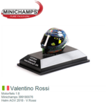 Motorfiets 1:8 | Minichamps 399180076 | Helm AGV 2018 - V.Rossi Motorfiets 1:8 | Minichamps 399180076 | Helm AGV 2018 - V.Rossi