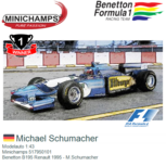 Modelauto 1:43 | Minichamps 517950101 | Benetton B195 Renault 1995 - M.Schumacher Modelauto 1:43 | Minichamps 517950101 | Benetton B195 Renault 1995 - M.Schumacher