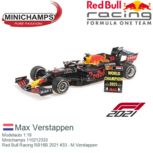 Modelauto 1:18 | Minichamps 110212333 | Red Bull Racing RB16B 2021 #33 - M.Verstappen Modelauto 1:18 | Minichamps 110212333 | Red Bull Racing RB16B 2021 #33 - M.Verstappen