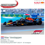Modelauto 1:43 | Minichamps 417220501 | Red Bull Racing RB18 RBPT 2022 #1 - M.Verstappen Modelauto 1:43 | Minichamps 417220501 | Red Bull Racing RB18 RBPT 2022 #1 - M.Verstappen