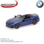 Modelauto 1:87 | Minichamps 870029030 | BMW M8 Cabriolet Blauw Metallic 2019 Modelauto 1:87 | Minichamps 870029030 | BMW M8 Cabriolet Blauw Metallic 2019