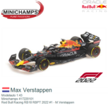 Modelauto 1:43 | Minichamps 417220101 | Red Bull Racing RB18 RBPT 2022 #1 - M.Verstappen Modelauto 1:43 | Minichamps 417220101 | Red Bull Racing RB18 RBPT 2022 #1 - M.Verstappen