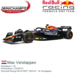 Modelauto 1:18 | Minichamps 110230101 | Red Bull Racing RB19 RBPT 2023 #1 - M.Verstappen Modelauto 1:18 | Minichamps 110230101 | Red Bull Racing RB19 RBPT 2023 #1 - M.Verstappen
