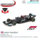 Modelauto 1:43 | Minichamps 410212144 | Mercedes AMG Petronas F1 Team W12 E-Performance 2021 #44 - L.Hamilton Modelauto 1:43 | Minichamps 410212144 | Mercedes AMG Petronas F1 Team W12 E-Performance 2021 #44 - L.Hamilton