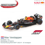Modelauto 1:43 | Minichamps 417220701 | Red Bull Racing RB18 RBPT 2022 #1 - M.Verstappen Modelauto 1:43 | Minichamps 417220701 | Red Bull Racing RB18 RBPT 2022 #1 - M.Verstappen
