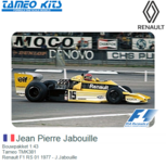 Bouwpakket 1:43 | Tameo TMK381 | Renault F1 RS 01 1977 - J.Jabouille Bouwpakket 1:43 | Tameo TMK381 | Renault F1 RS 01 1977 - J.Jabouille