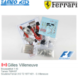 Bouwpakket 1:43 | Tameo TMK437 | Scuderia Ferrari 312 T2 1977 #21 - G.Villeneuve Bouwpakket 1:43 | Tameo TMK437 | Scuderia Ferrari 312 T2 1977 #21 - G.Villeneuve