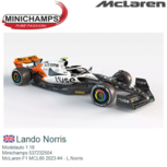 Modelauto 1:18 | Minichamps 537232504 | McLaren F1 MCL60 2023 #4 - L.Norris Modelauto 1:18 | Minichamps 537232504 | McLaren F1 MCL60 2023 #4 - L.Norris