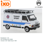 Modelauto 1:43 | IXO-Models RAC369X | Citroën C35 Talbot Sport 1981 Modelauto 1:43 | IXO-Models RAC369X | Citroën C35 Talbot Sport 1981