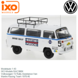 Modelauto 1:43 | IXO-Models RAC386X | Volkswagen T2 Rally Assistance Van | Martini Racing Team 1978 #5 Modelauto 1:43 | IXO-Models RAC386X | Volkswagen T2 Rally Assistance Van | Martini Racing Team 1978 #5