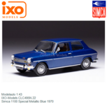 Modelauto 1:43 | IXO-Models CLC495N.22 | Simca 1100 Special Metallic Blue 1970 Modelauto 1:43 | IXO-Models CLC495N.22 | Simca 1100 Special Metallic Blue 1970