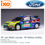 Modelauto 1:24 | IXO-Models 24RAL027A.22 | Ford Focus RS WRC 2009 #3 - J.Latvala - M.Anttila Modelauto 1:24 | IXO-Models 24RAL027A.22 | Ford Focus RS WRC 2009 #3 - J.Latvala - M.Anttila