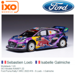 Modelauto 1:43 | IXO-Models RAM871.22 | Ford Puma Rally1 WRC 2022 #19 - S.Loeb - I.Galmiche Modelauto 1:43 | IXO-Models RAM871.22 | Ford Puma Rally1 WRC 2022 #19 - S.Loeb - I.Galmiche