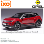 Modelauto 1:43 | IXO-Models CLC511N.22 | Opel Mokka-e Metallic Red 2022 Modelauto 1:43 | IXO-Models CLC511N.22 | Opel Mokka-e Metallic Red 2022