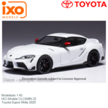 Modelauto 1:43 | IXO-Models CLC509N.22 | Toyota Supra White 2020 Modelauto 1:43 | IXO-Models CLC509N.22 | Toyota Supra White 2020