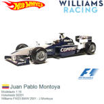 Modelauto 1:18 | Hotwheels 50201 | Williams FW23 BMW 2001 - J.Montoya Modelauto 1:18 | Hotwheels 50201 | Williams FW23 BMW 2001 - J.Montoya