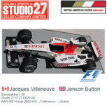 Bouwpakket 1:20 | Studio 27 ST27-FK20145 | BAR 005 Honda 2003 #16 - J.Villeneuve - J.Button Bouwpakket 1:20 | Studio 27 ST27-FK20145 | BAR 005 Honda 2003 #16 - J.Villeneuve - J.Button