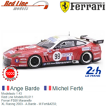 Modelauto 1:43 | Red Line Models RL011 | Ferrari F550 Maranello | XL Racing 2003 - A.Barde - M.Ferté Modelauto 1:43 | Red Line Models RL011 | Ferrari F550 Maranello | XL Racing 2003 - A.Barde - M.Ferté