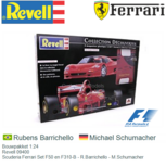 Bouwpakket 1:24 | Revell 09400 | Scuderia Ferrari Set F50 en F310-B - R.Barrichello - M.Schumacher Bouwpakket 1:24 | Revell 09400 | Scuderia Ferrari Set F50 en F310-B - R.Barrichello - M.Schumacher